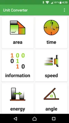 Unit Converter android App screenshot 0